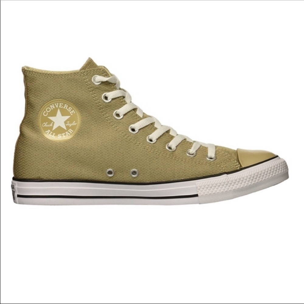 NEW NIB tan high top CONVERSE shoes 6.5M 8.5 women